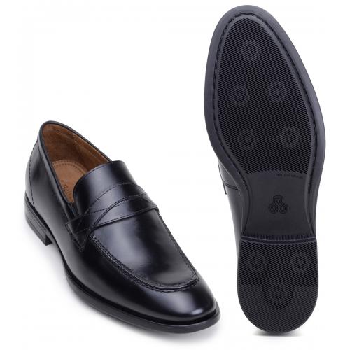 Belvedere "Joseph" Black Genuine Soft Italian Nappa Leather Shoes.